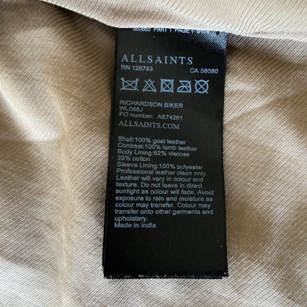 All Saints Richardson Suede Jacket - Picture 16 of 16